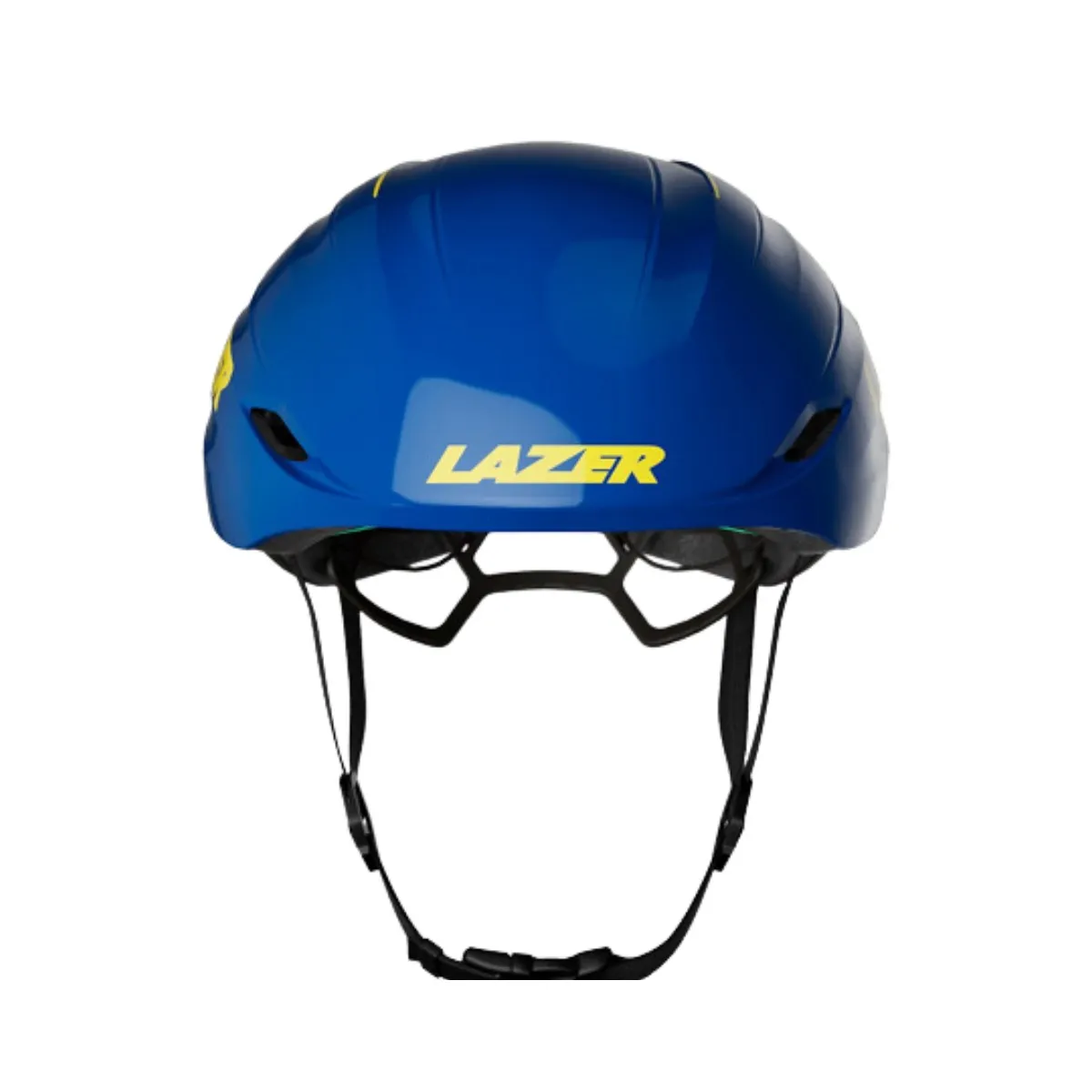 Lazer Z1 KinetiCore + Aeroshell Helmet Blue Yellow