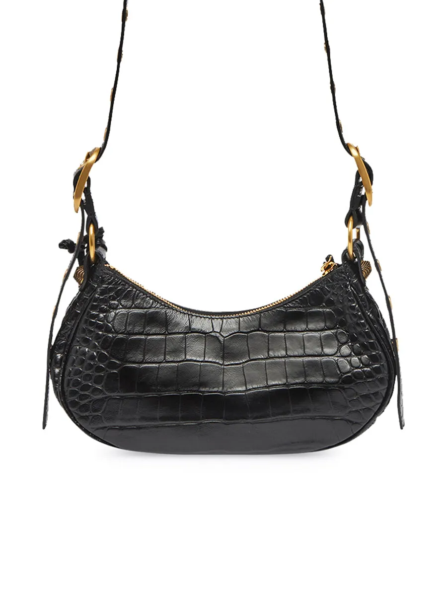 Le Cagole XS Shoulder Bag Crocodile Embossed