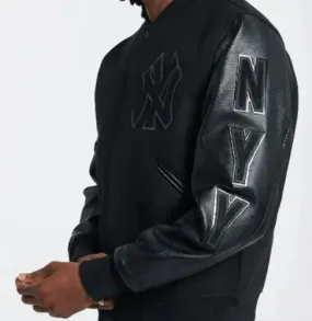 Letterman NY Yankees Black Varsity Jacket