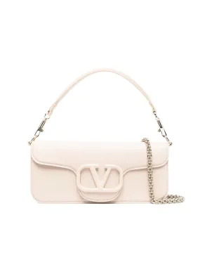 Loco Calfskin Shoulder Bag in Powder Rose