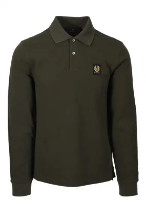 Long Sleeved Polo Tile Green