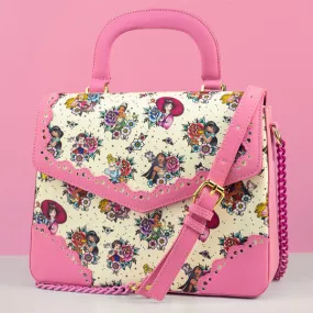 Loungefly x Disney Princess Tattoo All Over Print Crossbody Bag