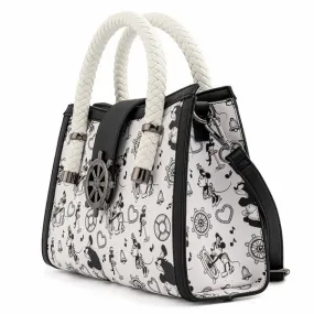 Loungefly x Disney Steamboat Willie All Over Print Crossbody Bag