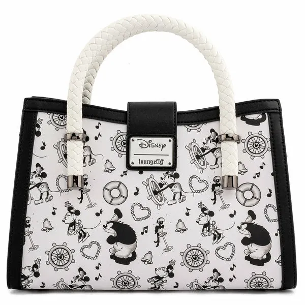 Loungefly x Disney Steamboat Willie All Over Print Crossbody Bag