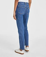 Macy's On 34th Women's Two-Tone Straight-Leg Jeans, Created for Macy's