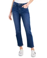 Macy's Tommy Hilfiger Women's Tribeca Th Flex Straight Leg Ankle Jeans