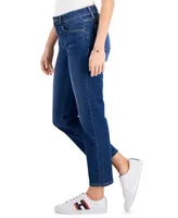 Macy's Tommy Hilfiger Women's Tribeca Th Flex Straight Leg Ankle Jeans