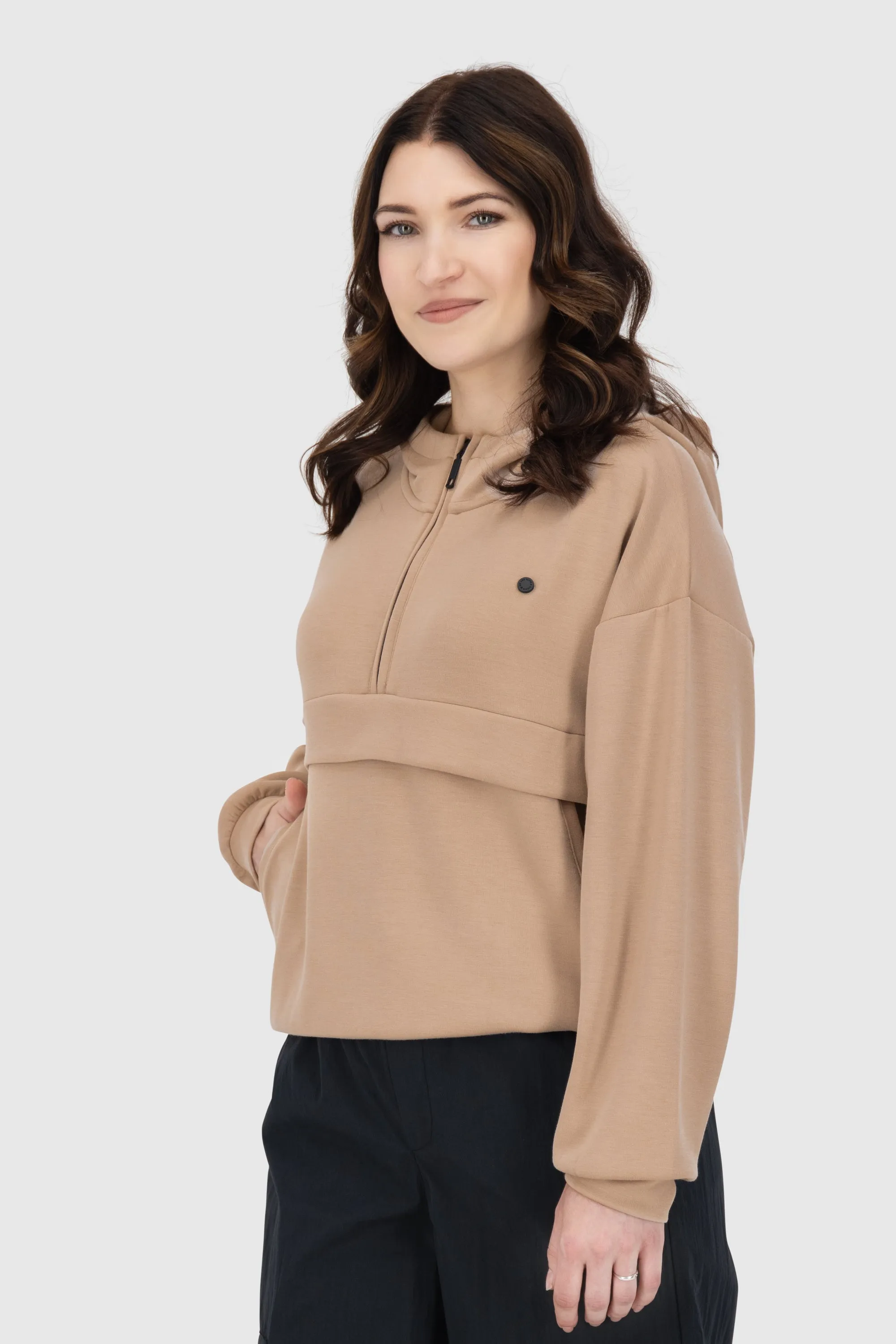 MajviAK T Supersoft Oversize Hoodie Beige