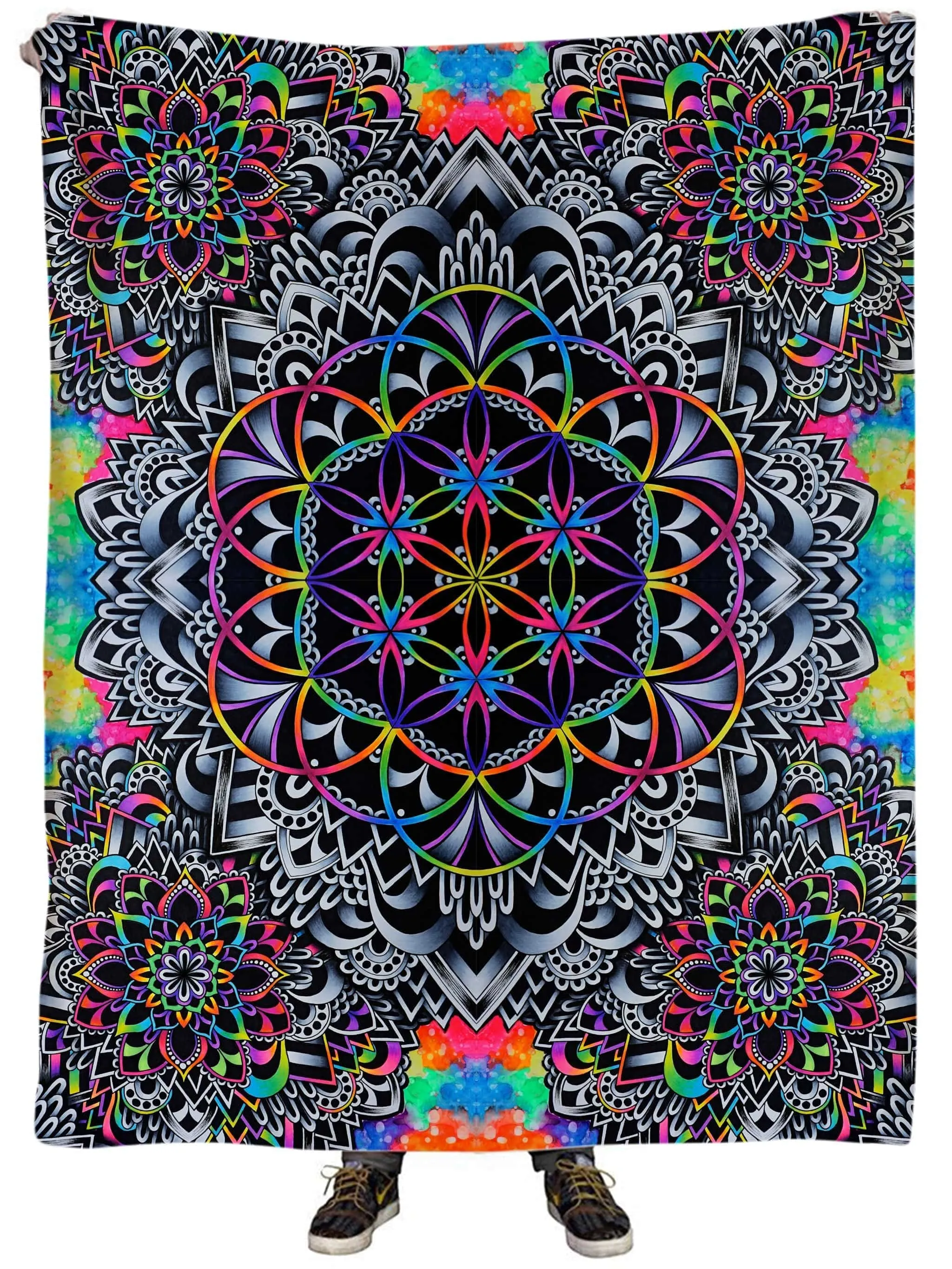 Mandala Vibez Plush Blanket