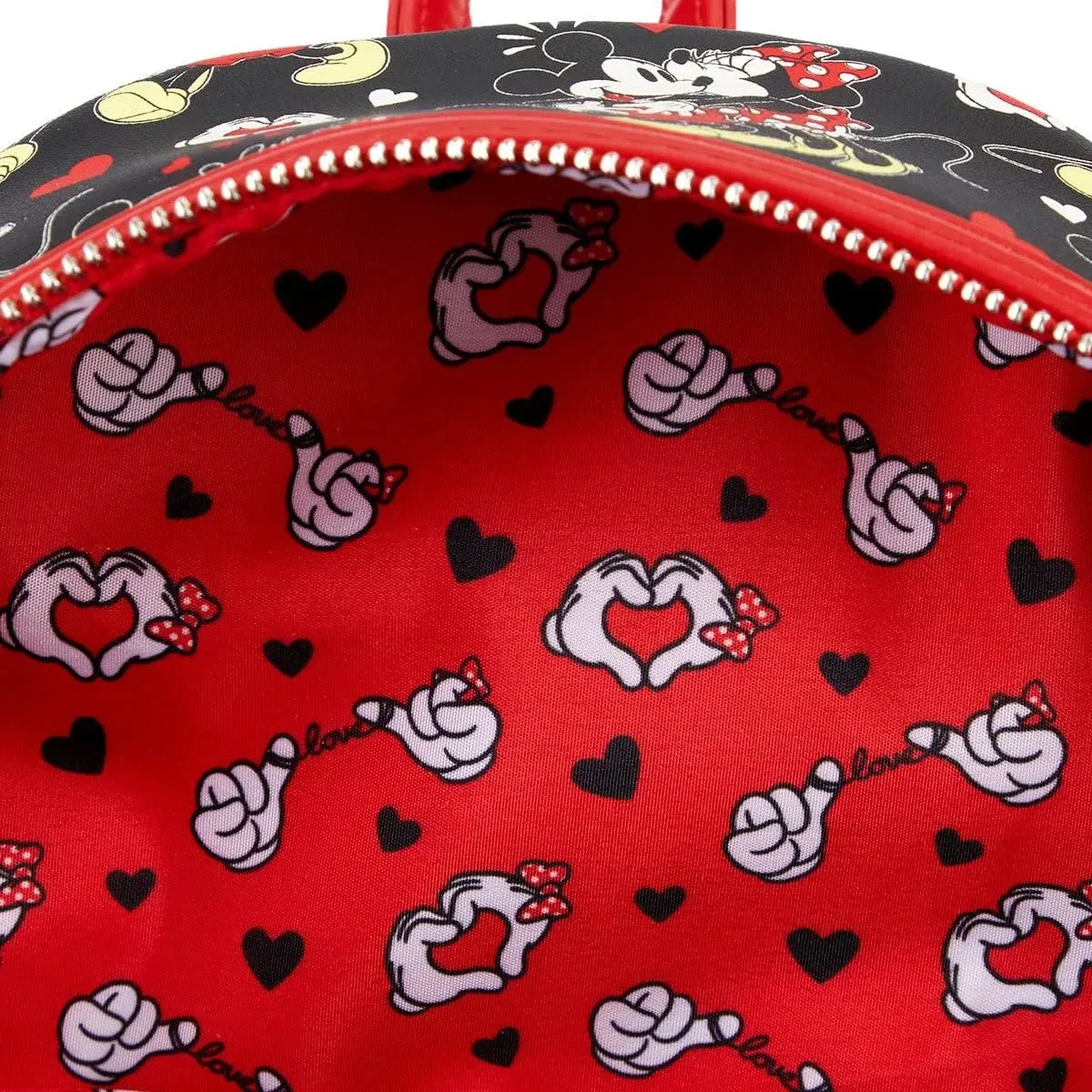 MickeyMinnie Heart Hands Mini Backpack