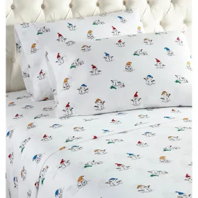 Micro Flannel® Snowman Print Sheet Set