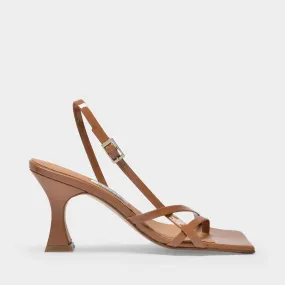 Miista  Amber Sandals in Caramel Patent Leather