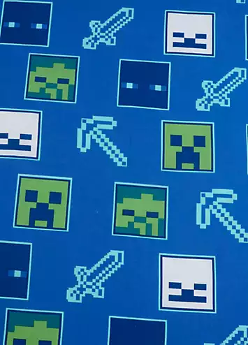 Minecraft Beware of the Dark Glow in the Dark Single Duvet Cover Set | Kaleidoscope