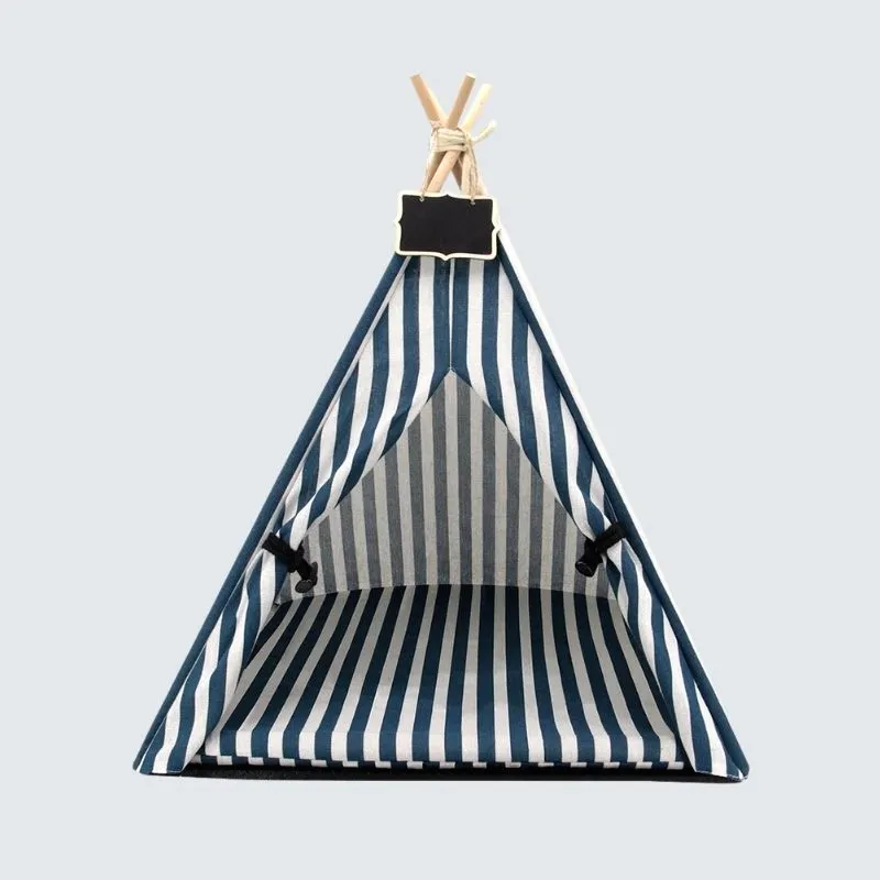 Modern Boho Cat Tent Bed with Removable Cushion | Petiboo