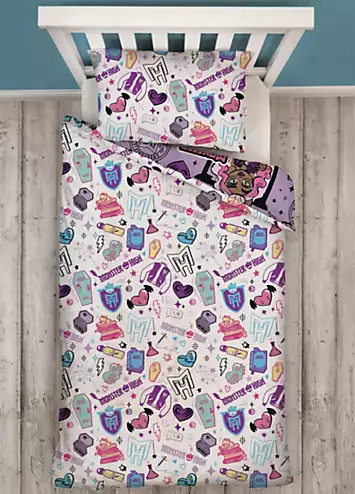 Monster High Reversible Single Duvet Cover Set | Kaleidoscope