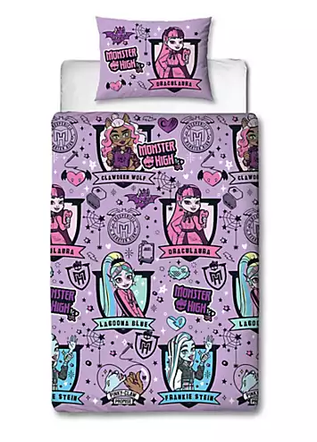 Monster High Reversible Single Duvet Cover Set | Kaleidoscope