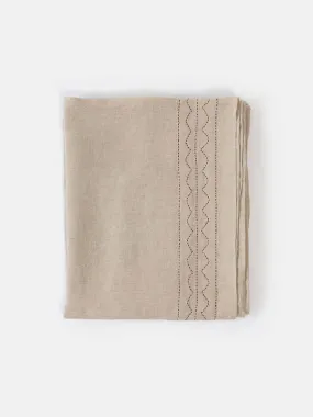 Mountain Washed Linen Flat Top Sheet - Natural