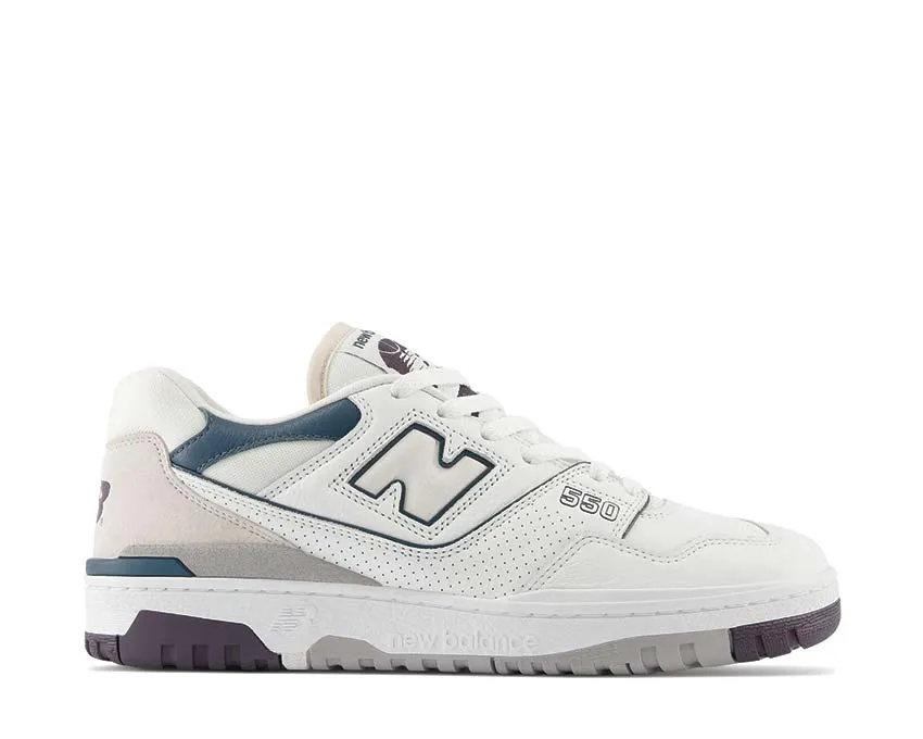 New Balance 550 - White / Interstellar / Deep Ocean