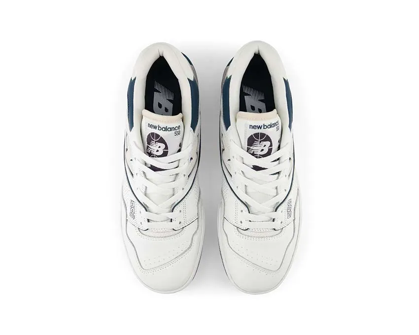 New Balance 550 - White / Interstellar / Deep Ocean