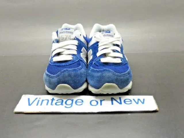 New Balance 574 Royal Blue White Suede KJ574SBI Toddler ...