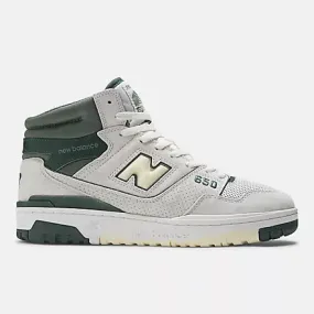 New Balance 650 Sea salt with nightwatch green and dawn glow