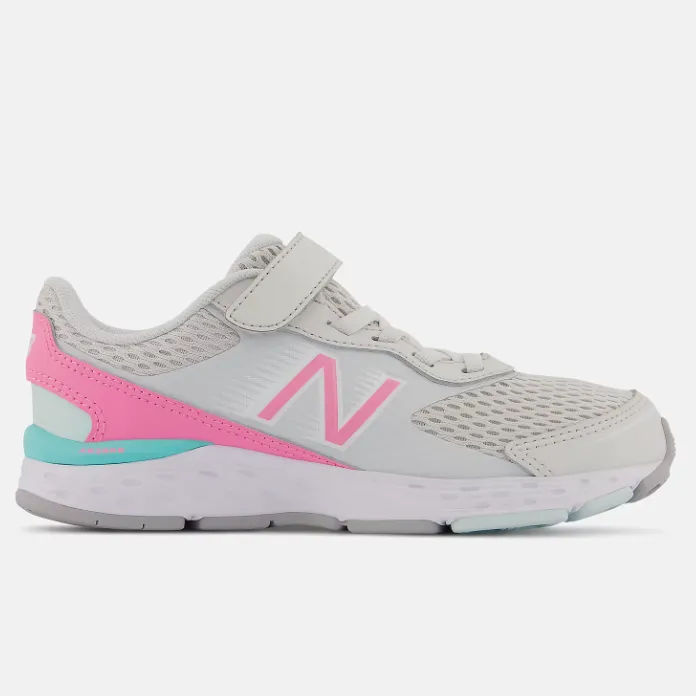 New Balance Kid’s 680v6 Bungee Hook & Loop Nimbus Cloud