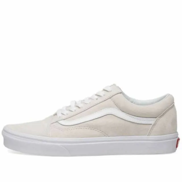 NEW Vans Old Skool Skate Shoe Pig Suede Marshmallow White