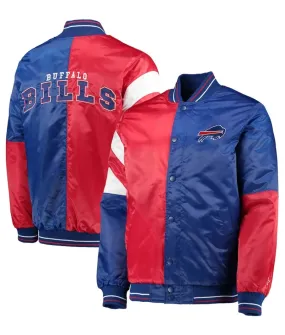 NFL Starter Buffalo Bills Full-Snap Satin Varsity Jacket