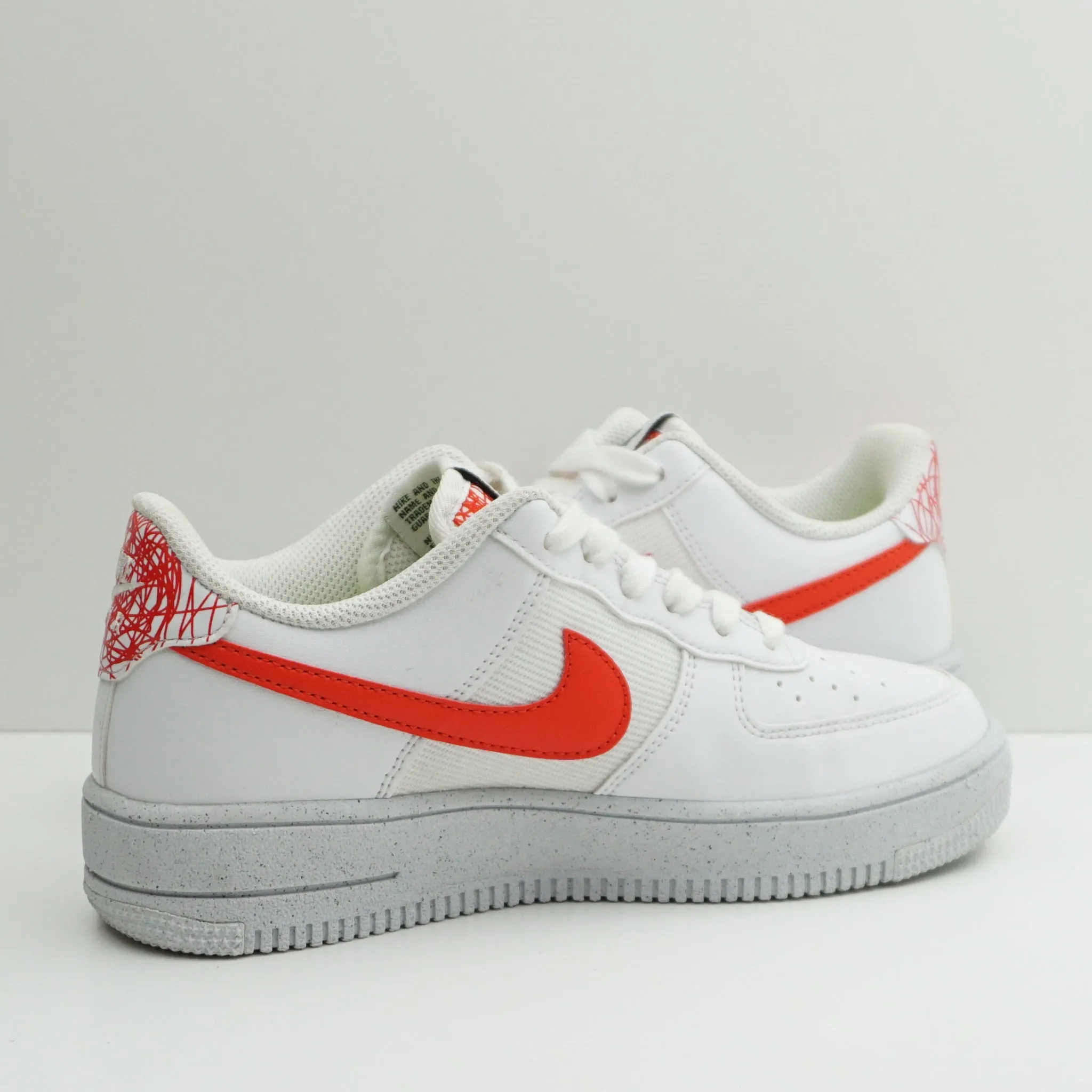 Nike Air Force 1 Crater Next Nature White Habonero Red (GS)