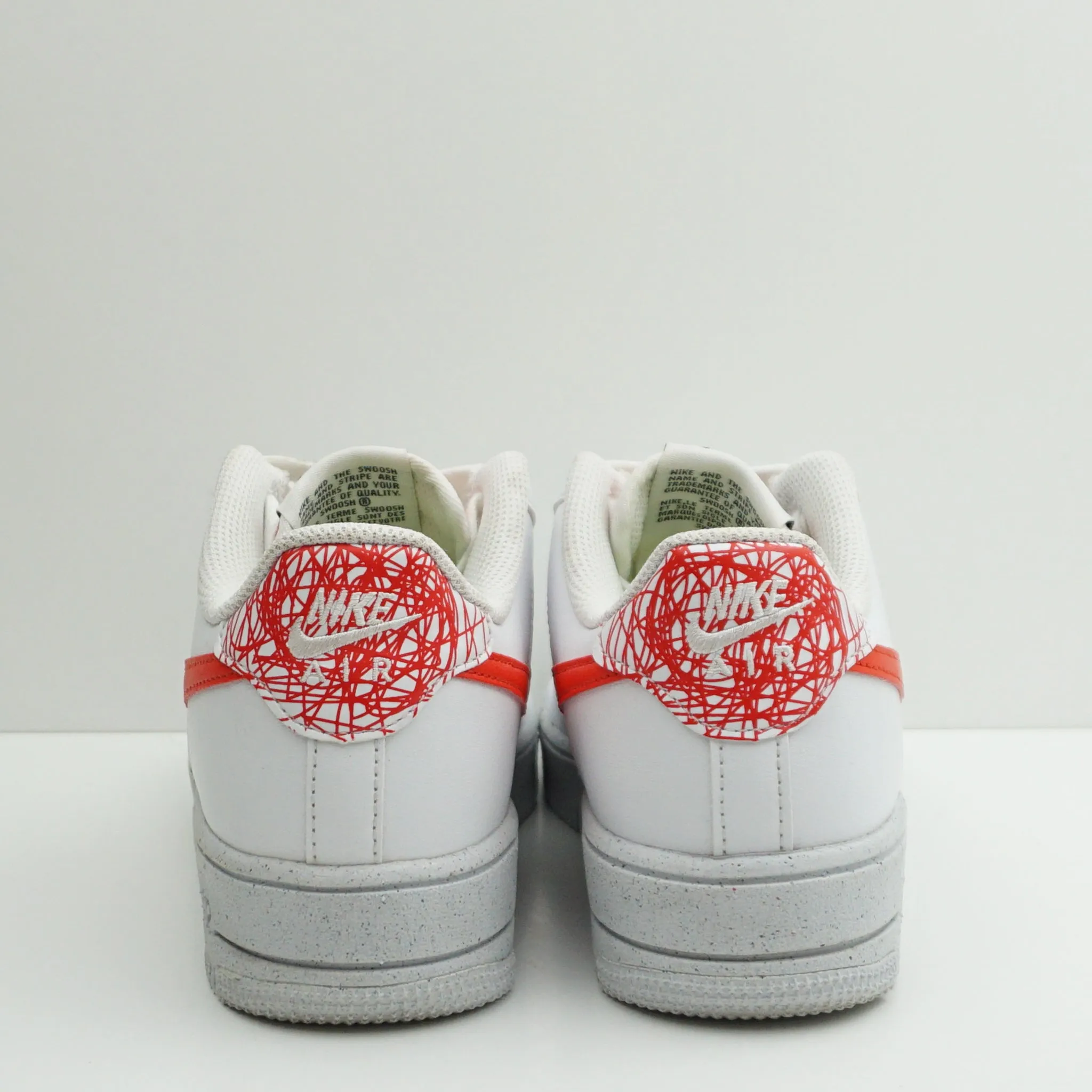 Nike Air Force 1 Crater Next Nature White Habonero Red (GS)