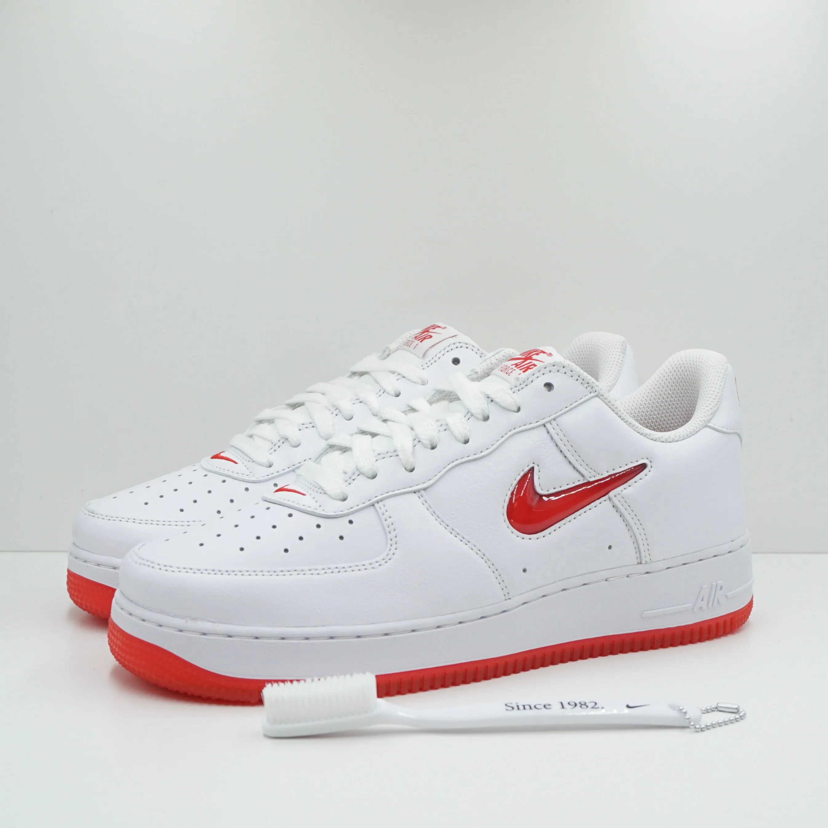 Nike Air Force 1 Low '07 Retro Color Of The Month Jewel Swoosh University Red