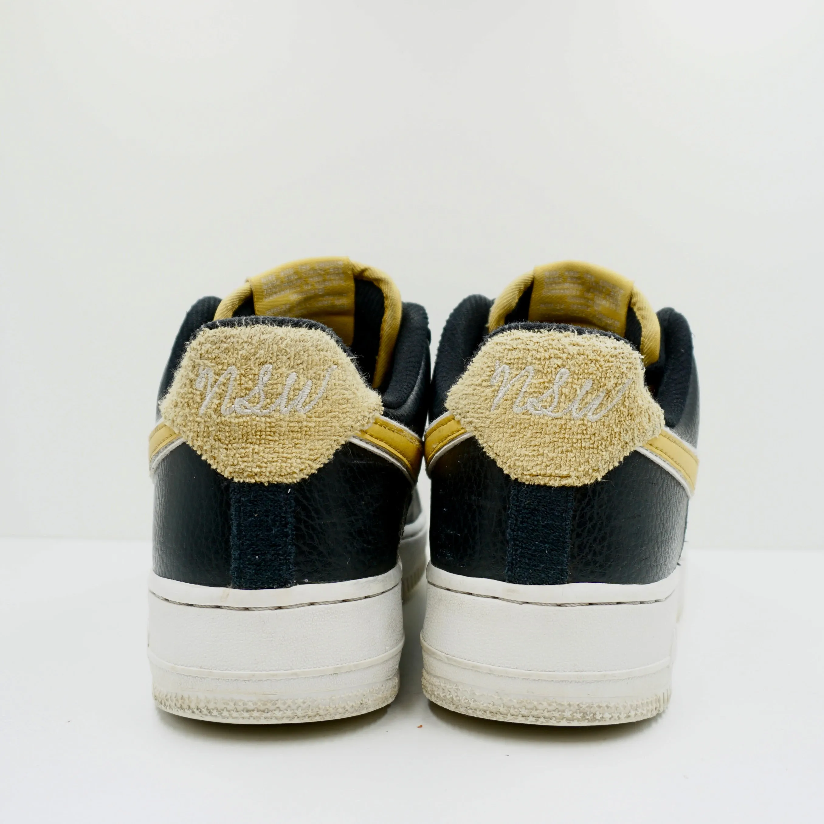 Nike Air Force 1 Low Satin Black Wheat Gold (W)