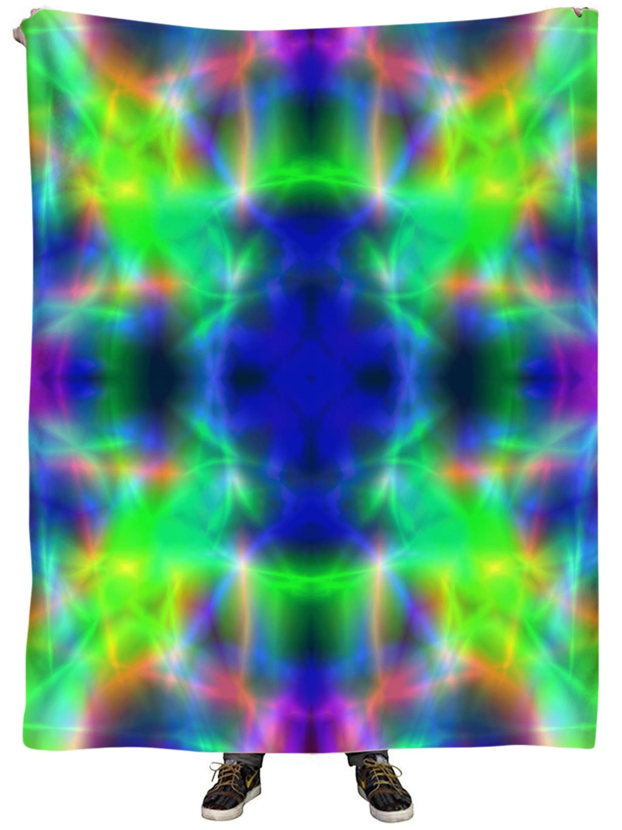 Nuclear Melt Tie-Dye Plush Blanket