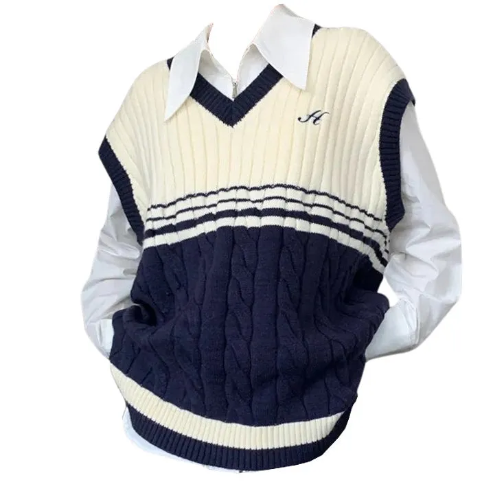 Old Money Yacht Club Striped Vest