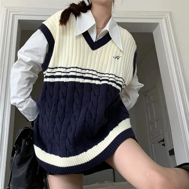 Old Money Yacht Club Striped Vest