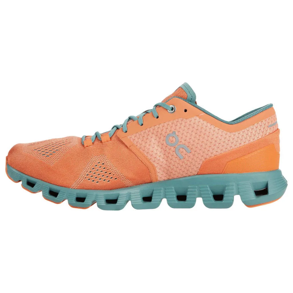 On Running Mens Trainers Cloud X Lace-Up Performance Running Textile Synthetic - UK 8.5