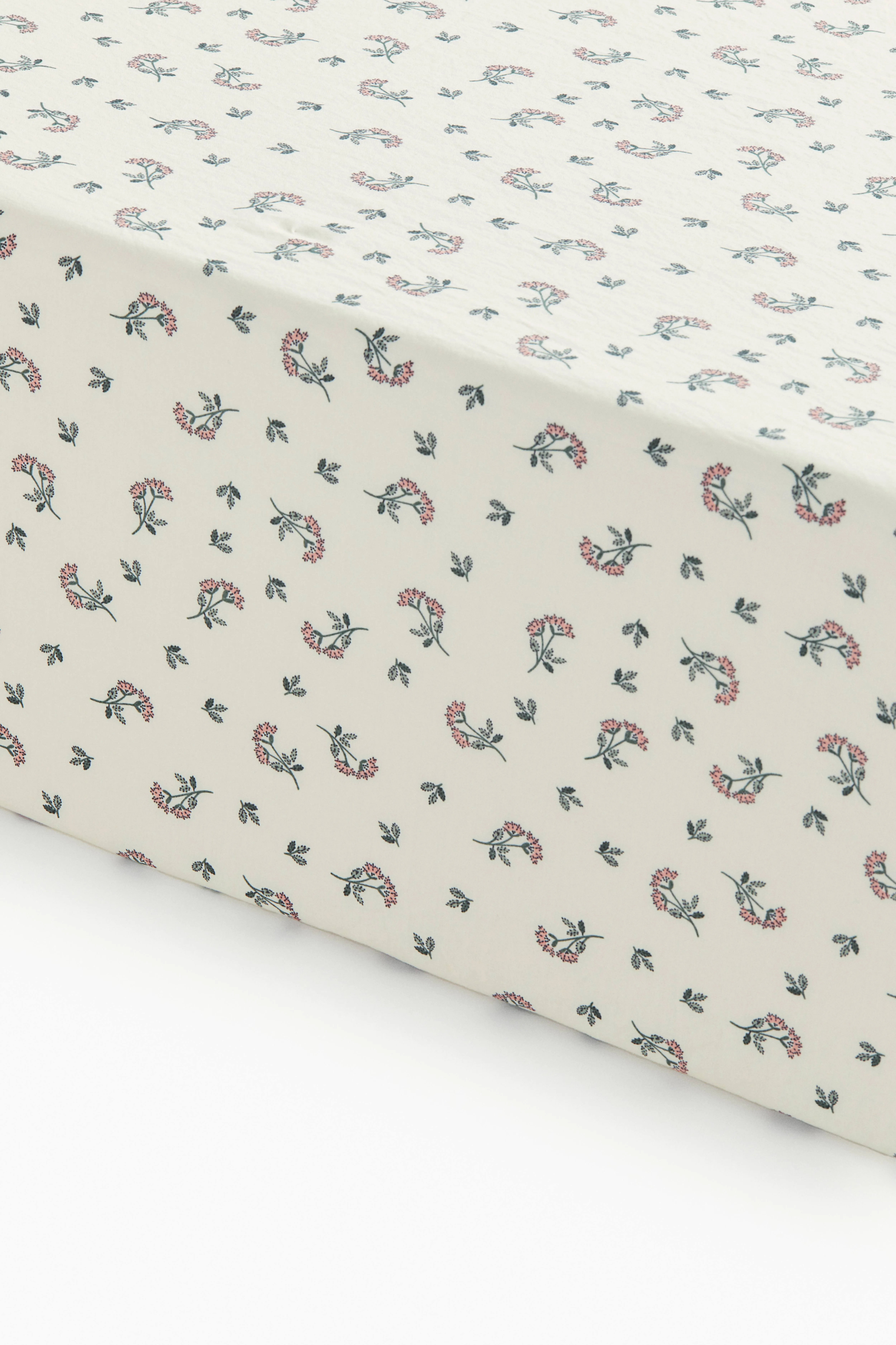 Patterned Cotton Fitted Sheet