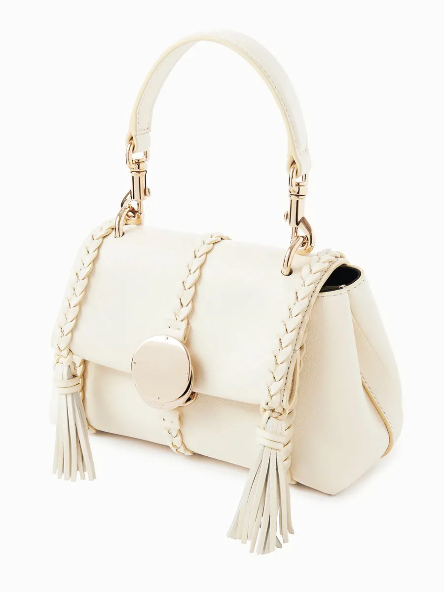 Penelope Mini Soft Shoulder Bag in Misty Ivory