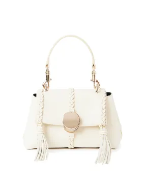 Penelope Mini Soft Shoulder Bag in Misty Ivory