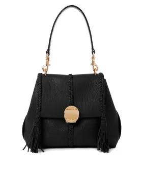 Penelope Small Soft Shoulder Bag in Black