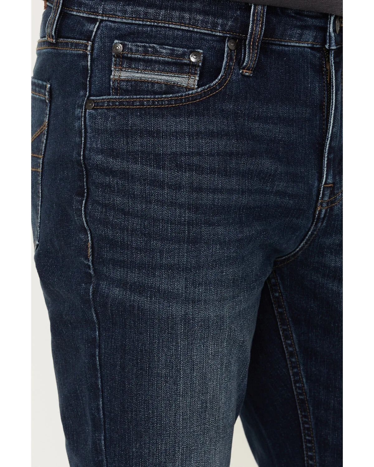 Product Name:  Brothers and Sons Men's Diamond Back Dark Wash Stretch Slim Straight Jeans