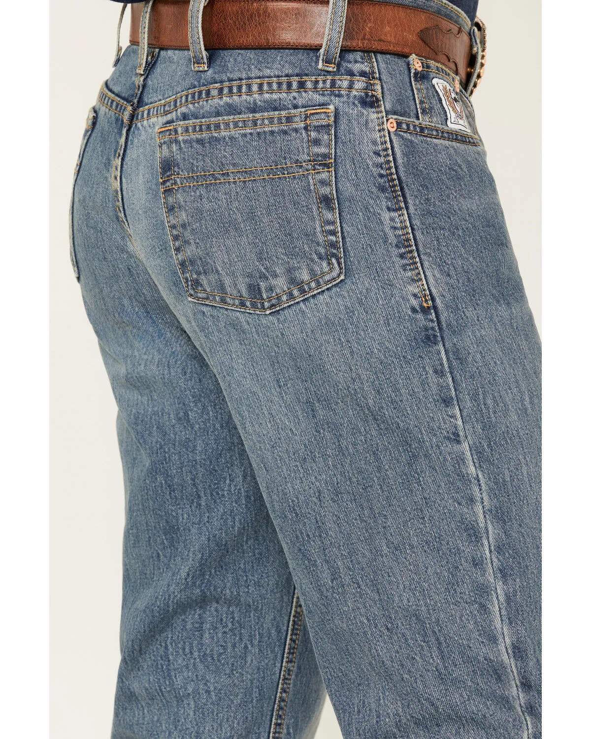 Product Name:  Cinch Men's White Label Relaxed Fit Medium Stonewash Denim Jeans