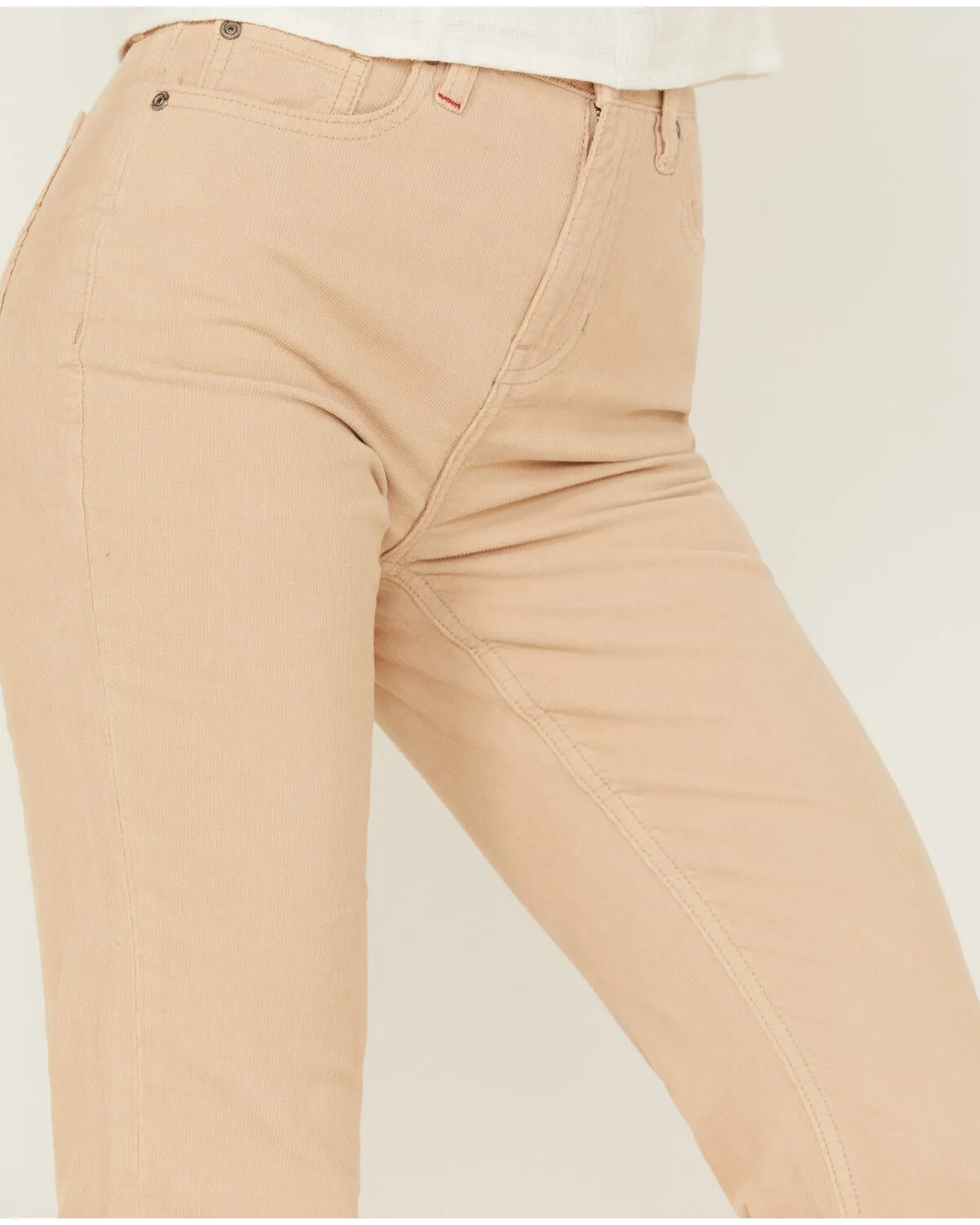 Product Name:  Idyllwind Women's High Risin' Irish Cream Wash Stretch Signature Back Pockets Corduroy Flare Jeans