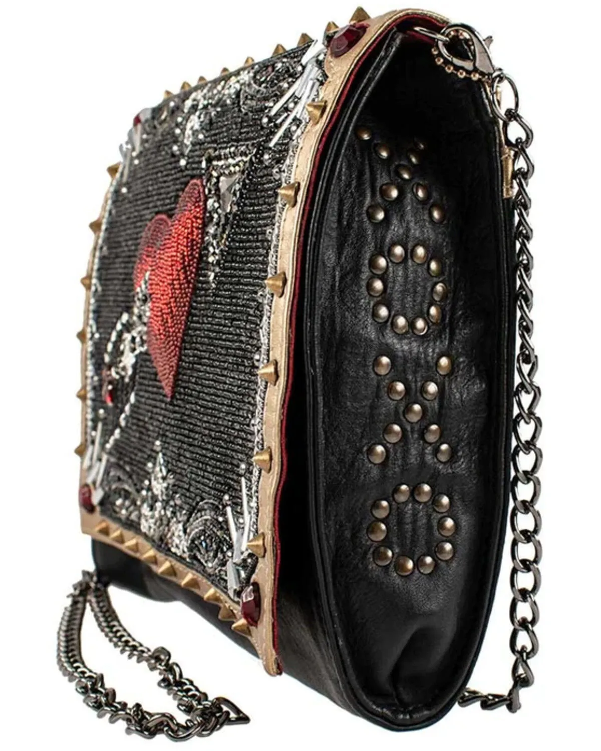 Product Name:  Mary Frances Straight to My Heart Beaded & Embroidered Crossbody Bag