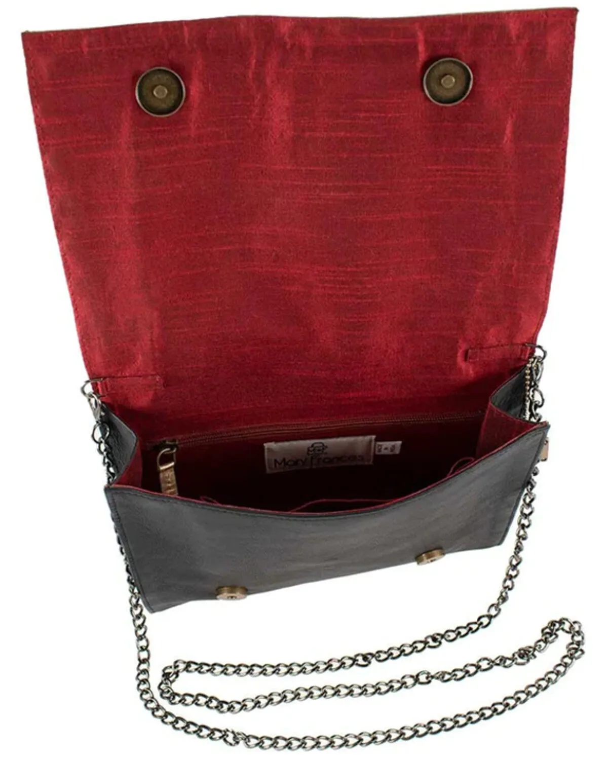 Product Name:  Mary Frances Straight to My Heart Beaded & Embroidered Crossbody Bag