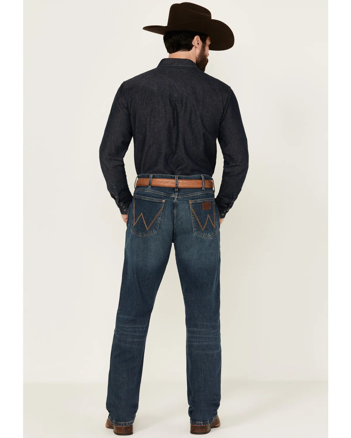 Product Name:  Wrangler Retro Men's 88MWZ Koewin Medium Wash Slim Straight Stretch Denim Jeans - Tall