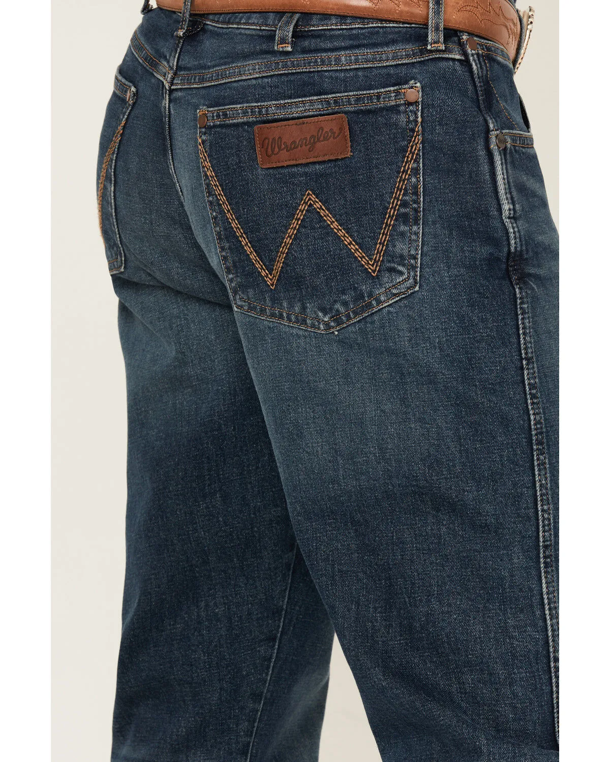 Product Name:  Wrangler Retro Men's 88MWZ Koewin Medium Wash Slim Straight Stretch Denim Jeans - Tall