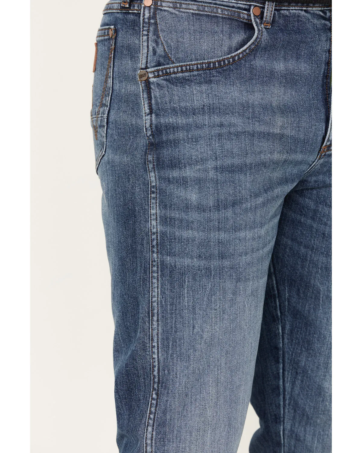 Product Name:  Wrangler Retro Men's 88MWZ Sawdust Medium Wash Slim Straight Denim Jeans