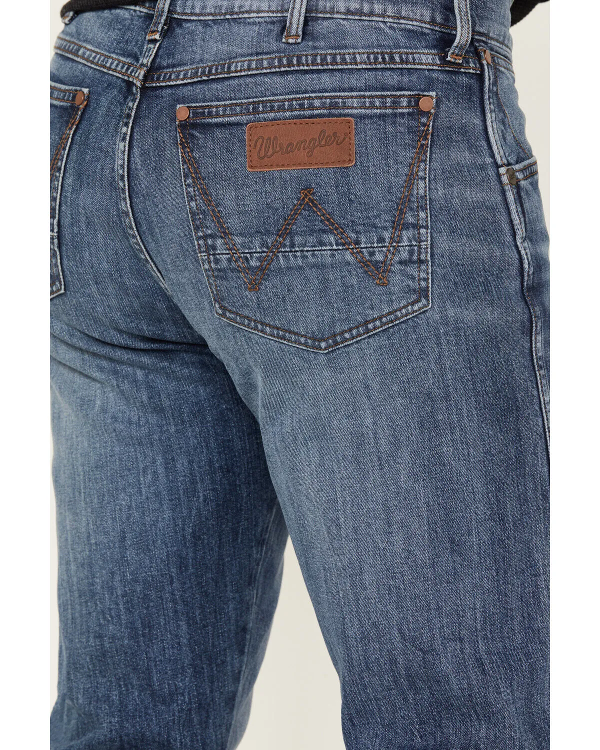 Product Name:  Wrangler Retro Men's 88MWZ Sawdust Medium Wash Slim Straight Denim Jeans