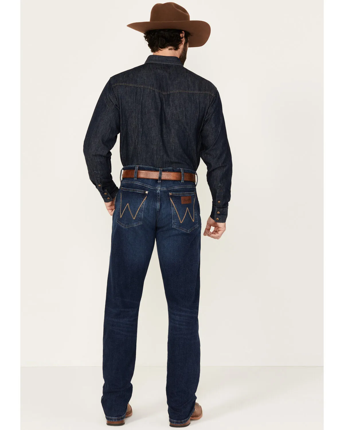 Product Name:  Wrangler Retro Men's Beckford Dark Wash Slim Straight Stretch Denim Jeans